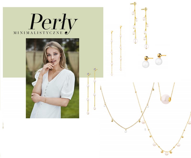 perłowe kolczyki wisiorek naszyjniki z perłami biżuteria perły perłowa biżuteria inspiracje moda jesień zima 2020/2021 Apart biżuteria z perłami 
