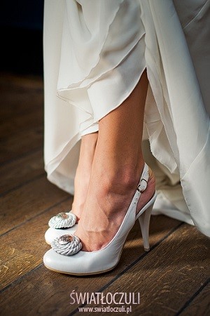 klipsy do butów ślubnych