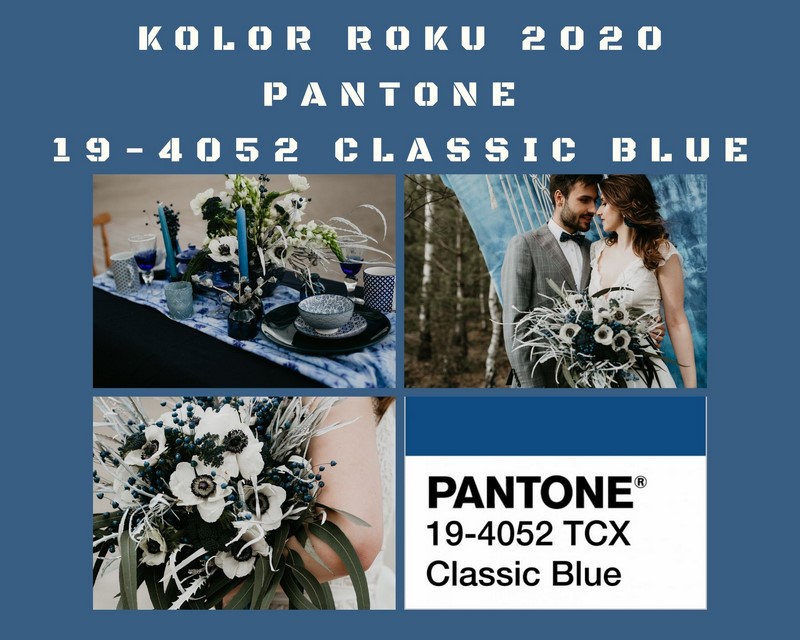 ślub wesele 2020 Pantone Instytut Pantone Kolor roku 2020 Classic Blue Pantone inspiracje slubne inspiracje weselne porady portal abcslubu.pl trendy ślubne 2020