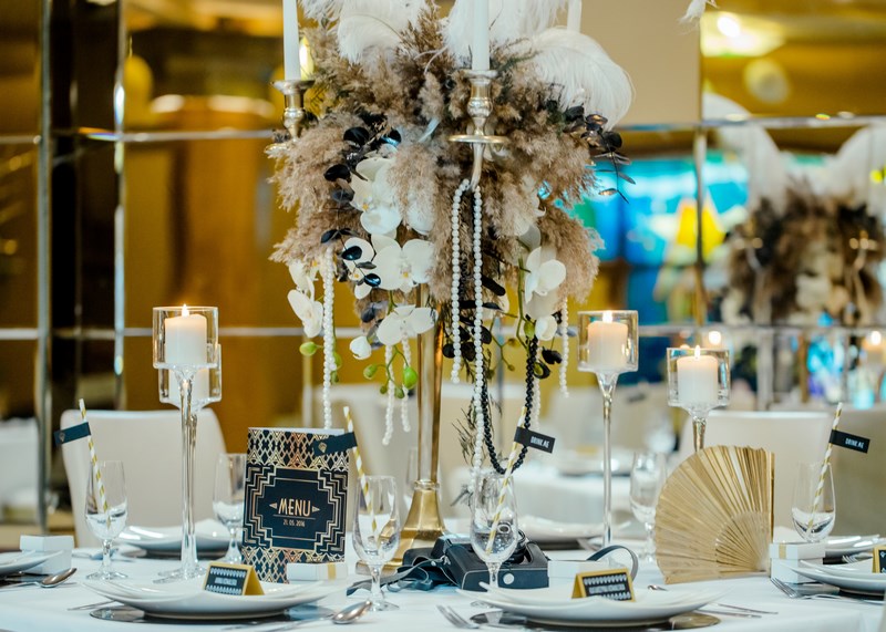aranżacja stołu na ślub, dekoracje ślubne