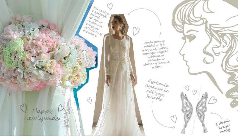 konkurs apart stylizacja ślubna biżuteria na ślub jewelry bride gown