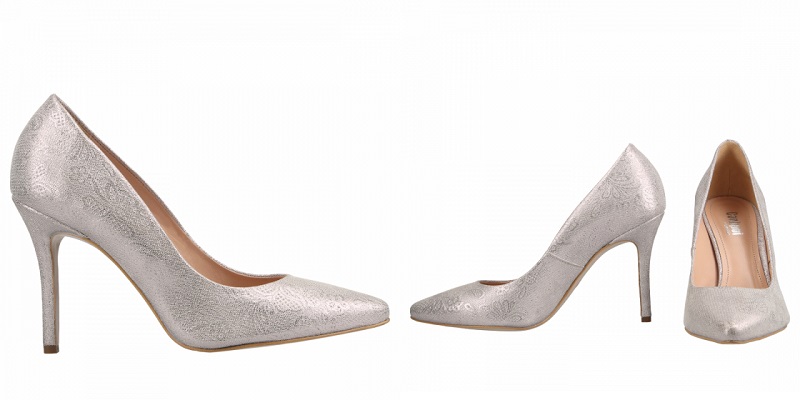 buty ślubne sandałki koronka złote srebrne szpilki 2018 Conhpol elite