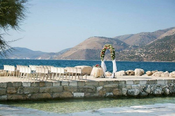 ślub na plaży myrtos, kefalonia