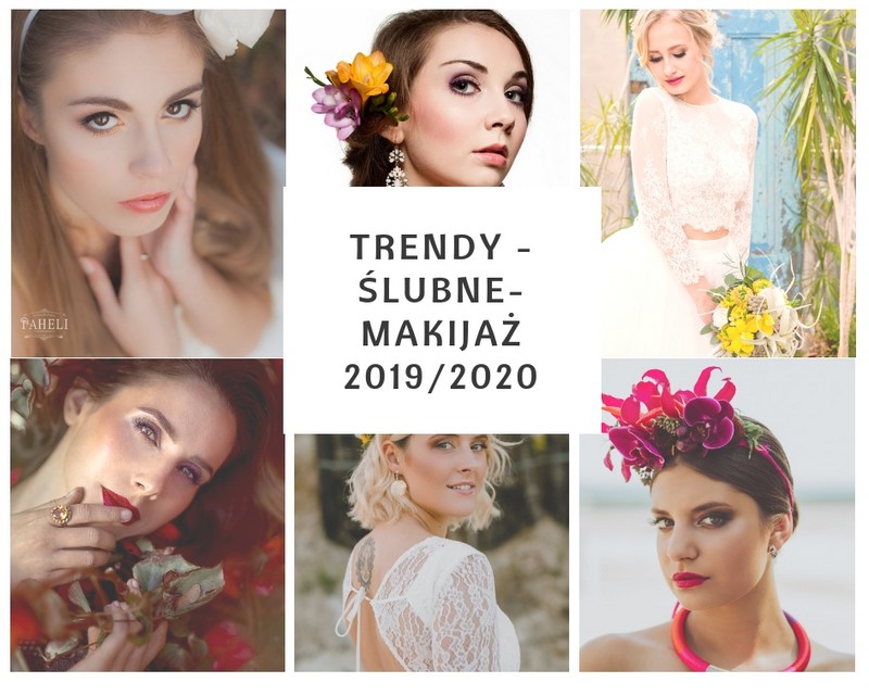 makijaż makijaż ślubny weselny inspiracje galeria inspiracji ślubnych trendów ślubnych 2019/2020