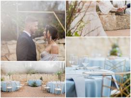 Ponadczasowa elegancja - pomysł na plenerowy ślub i wesele w kolorze niebieskim