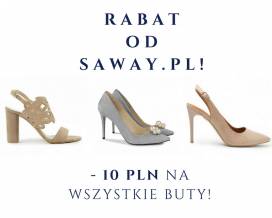 Rabaty ślubne - skorzystaj z rabatu -10 PLN na zakup obuwia od SAWAY!