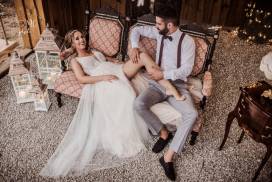 Plenerowy ślub i wesele w rustykalnym stylu w Skansenie Bicz