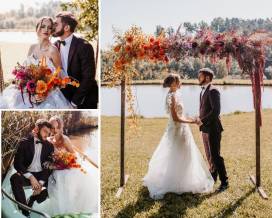 Pomysł na ślub i wesele w kolorach jesiennego ombre