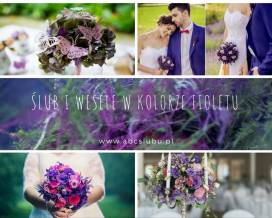 Ślub i wesele w kolorze fioletu