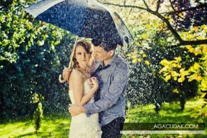 Ślub w letnim deszczu - sesja abcslubu